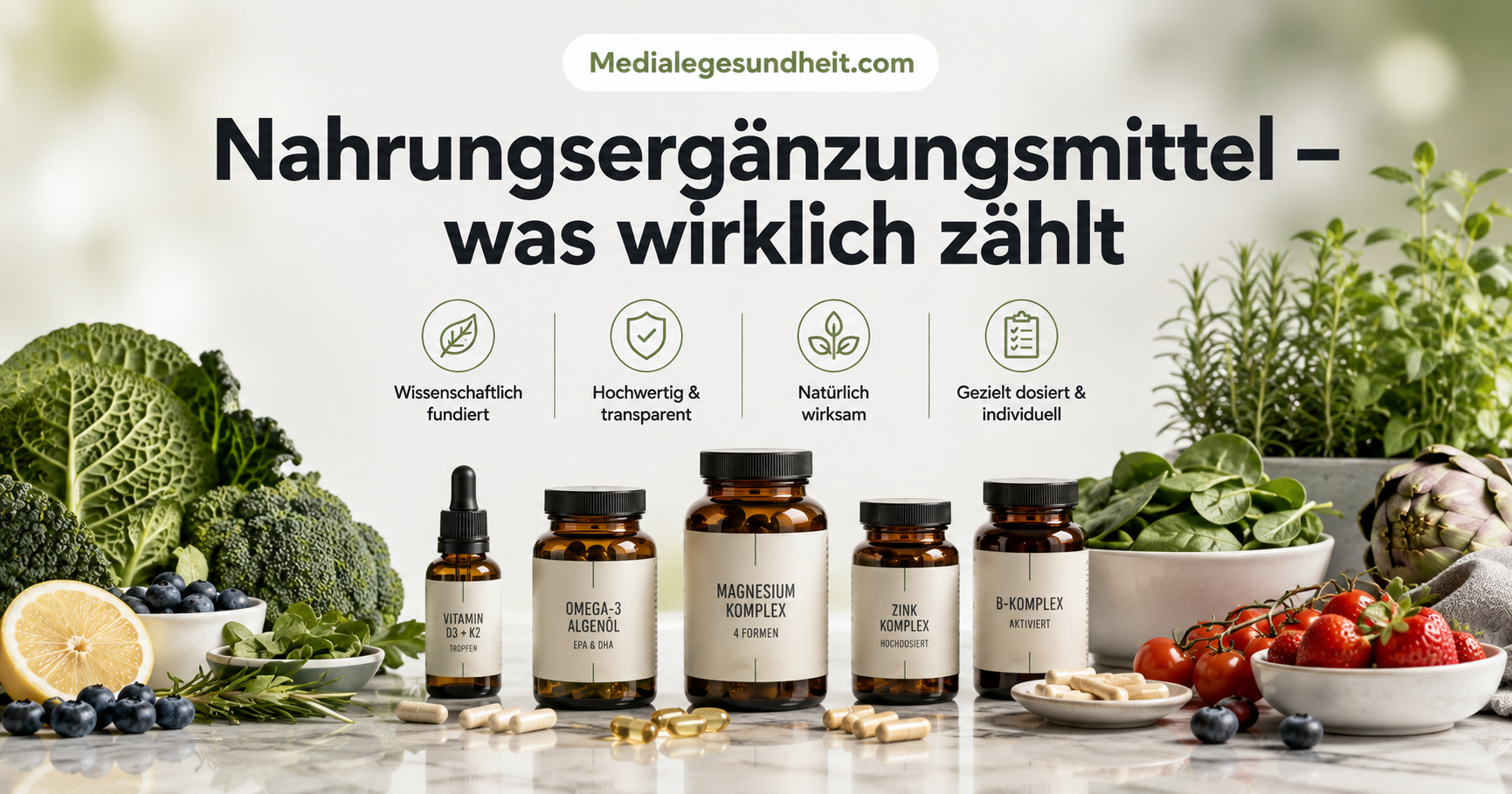 Nahrungsergänzungsmittel – wann sie sinnvoll sind und worauf es wirklich ankommt