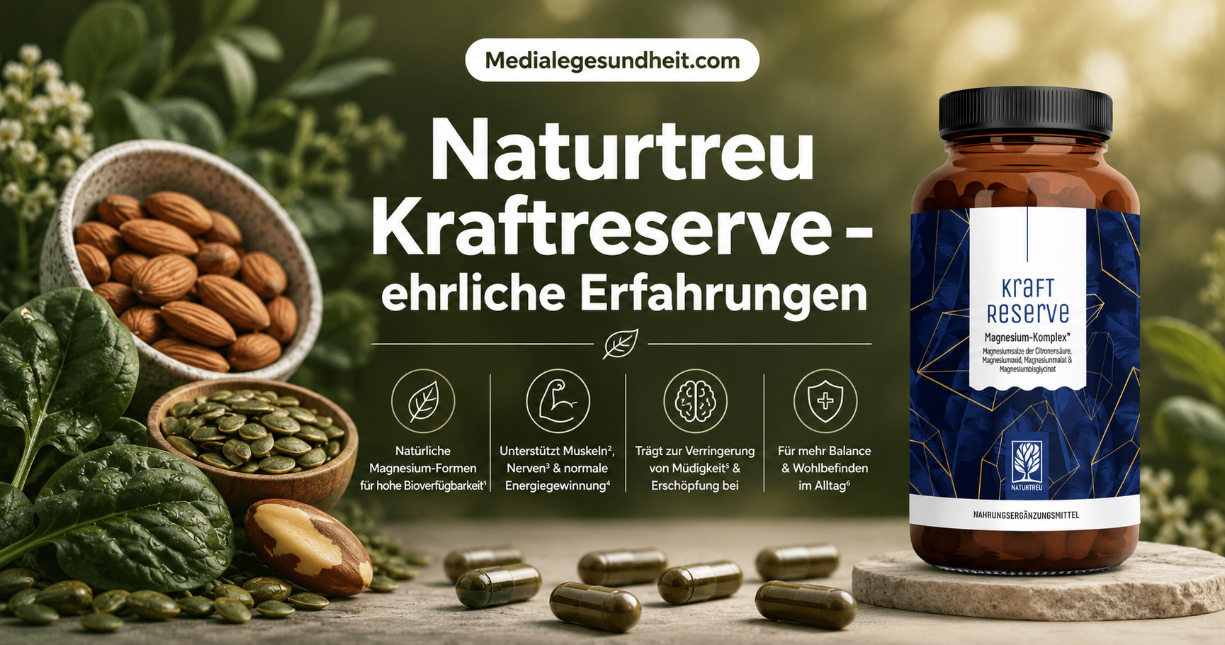 Naturtreu Kraftreserve Test 2026 – meine ehrlichen Erfahrungen mit dem Magnesium-Komplex