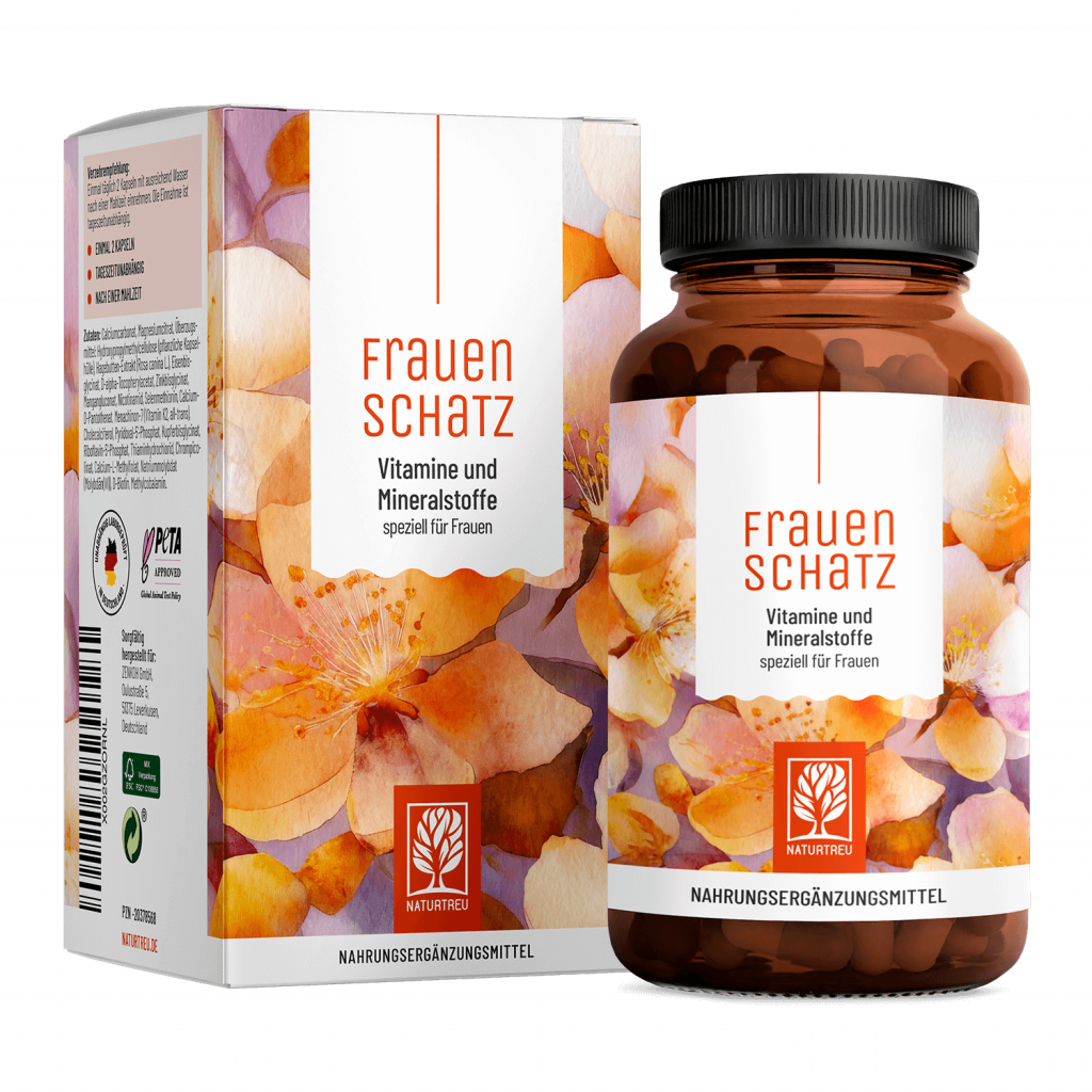 Naturtreu Frauenschatz pflanzlicher Komplex Frauengesundheit vegan