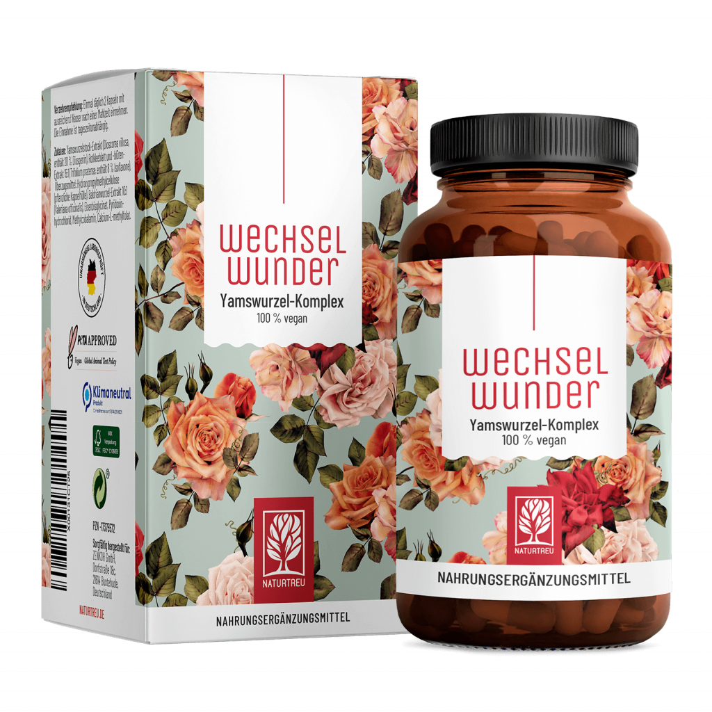Naturtreu Wechselwunder Yamswurzel Rotklee Baldrian Komplex vegan Made in Germany