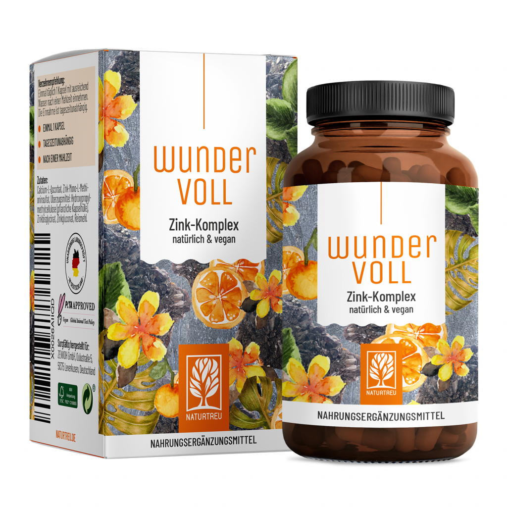 Naturtreu Wundervoll Zink-Komplex vegan