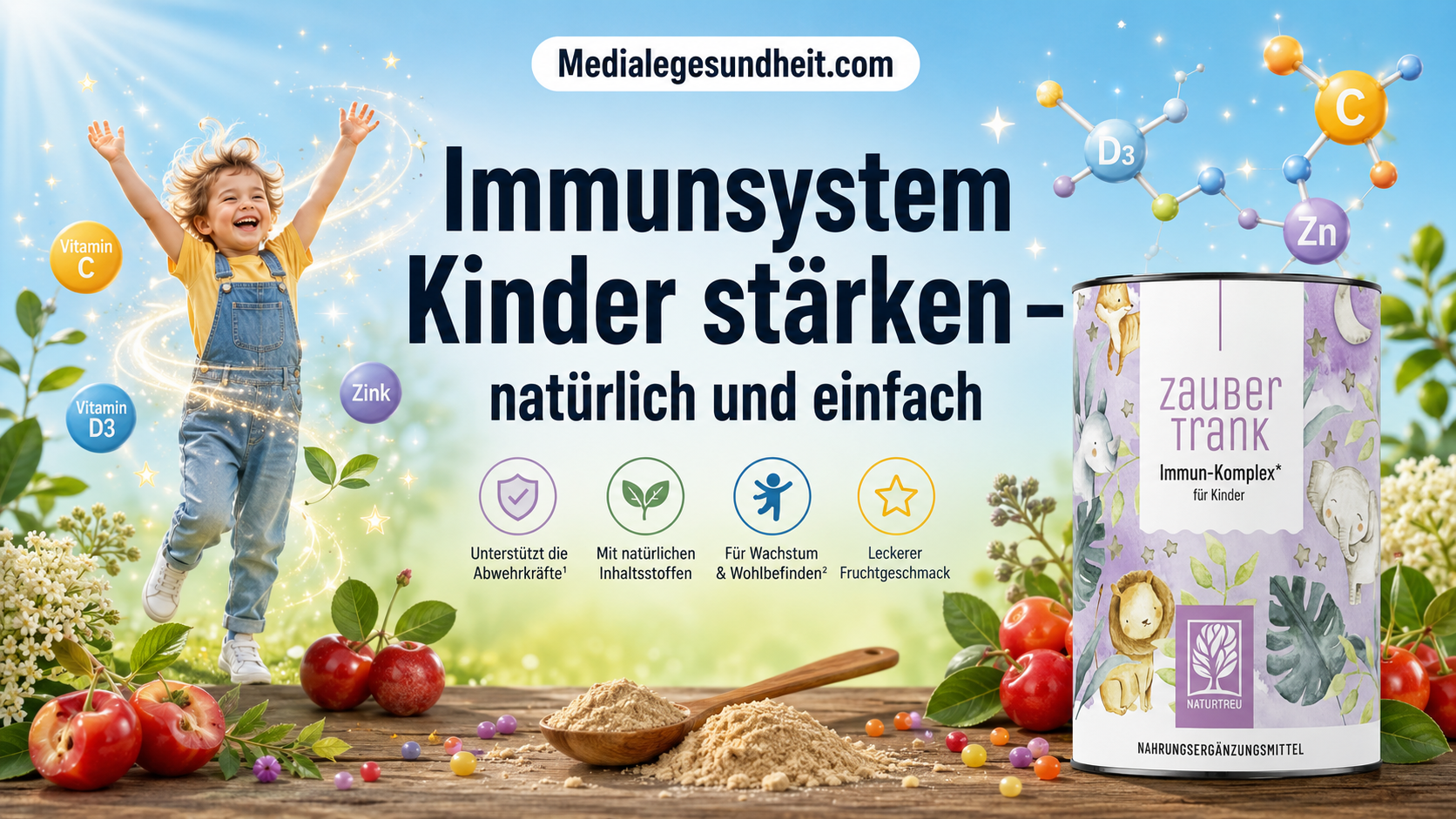 Immunsystem Kinder stärken – der Naturtreu Zaubertrank im Test