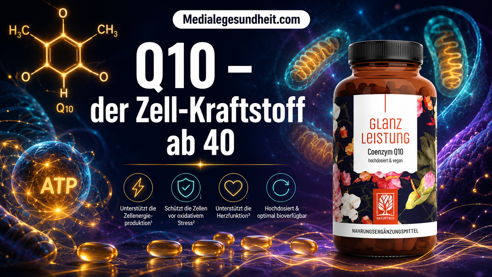 Coenzym Q10 Wirkung – warum es ab 40 so wichtig ist