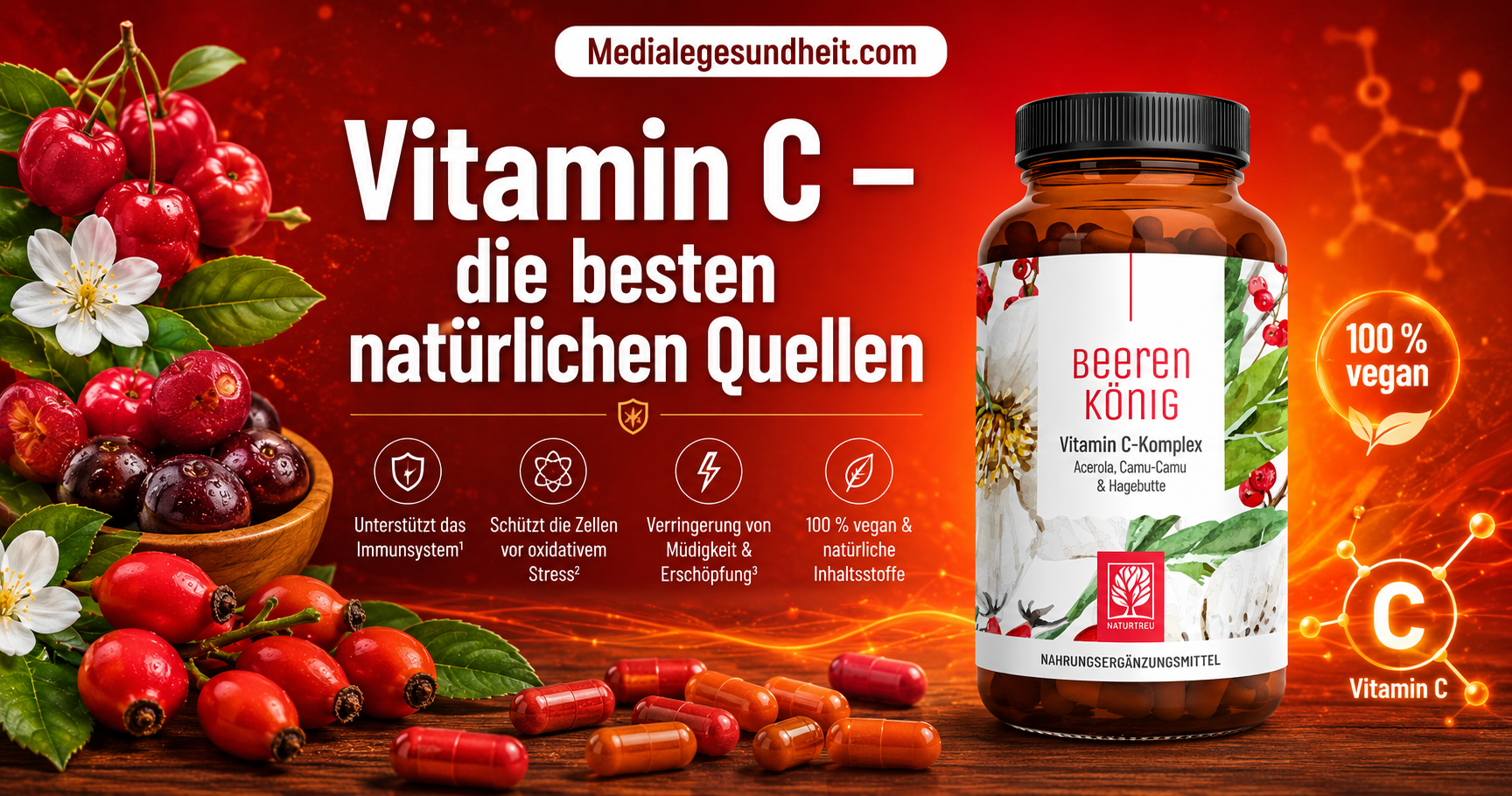 Natürliches Vitamin C – Wirkung, Bedarf und die besten Quellen