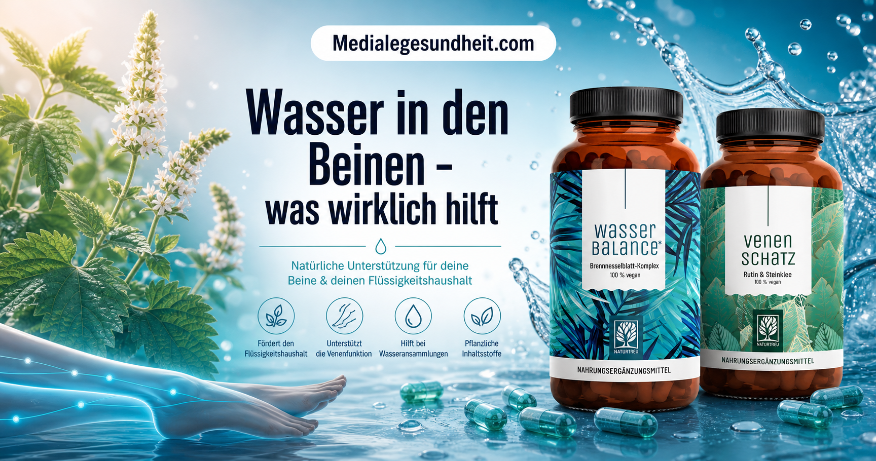 Wasser in den Beinen – Ursachen und was wirklich hilft