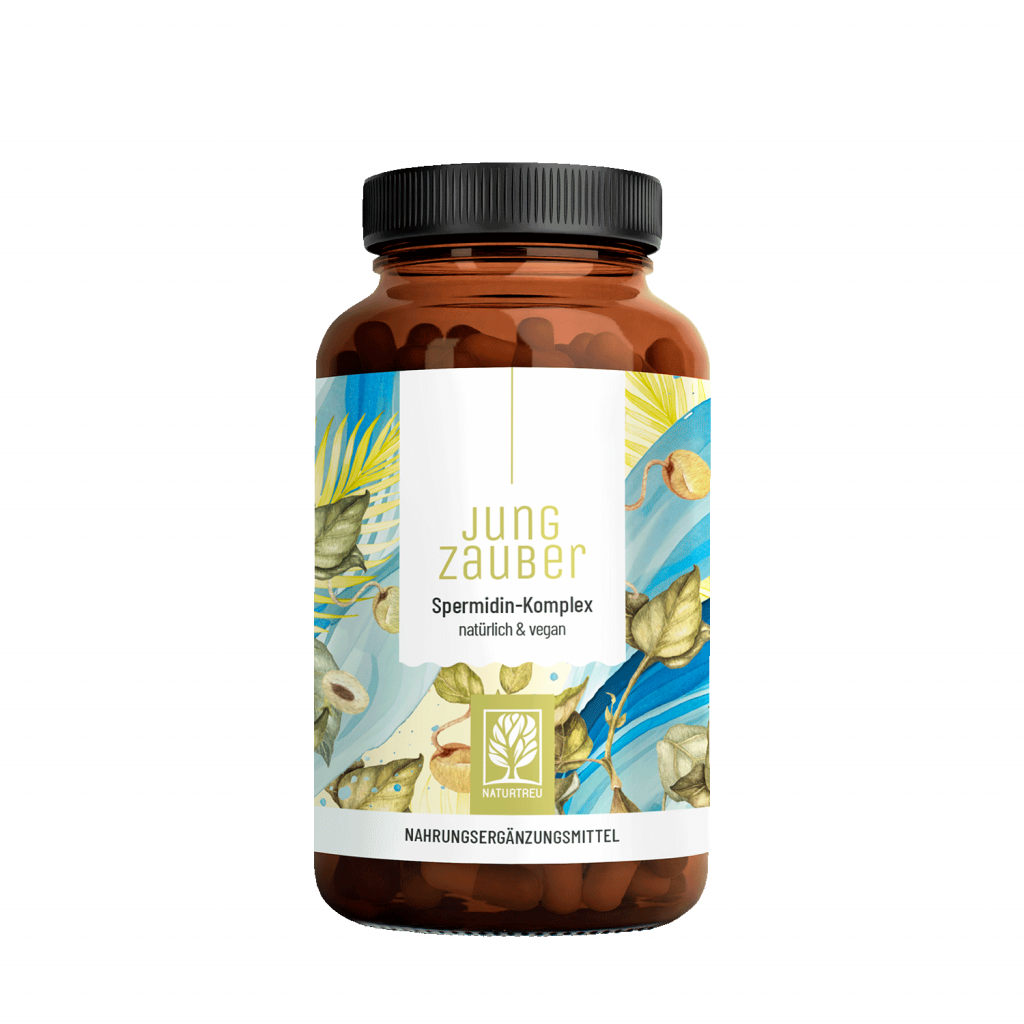 Naturtreu Jungzauber Spermidin Zellverjüngung Longevity vegan Made in Germany
