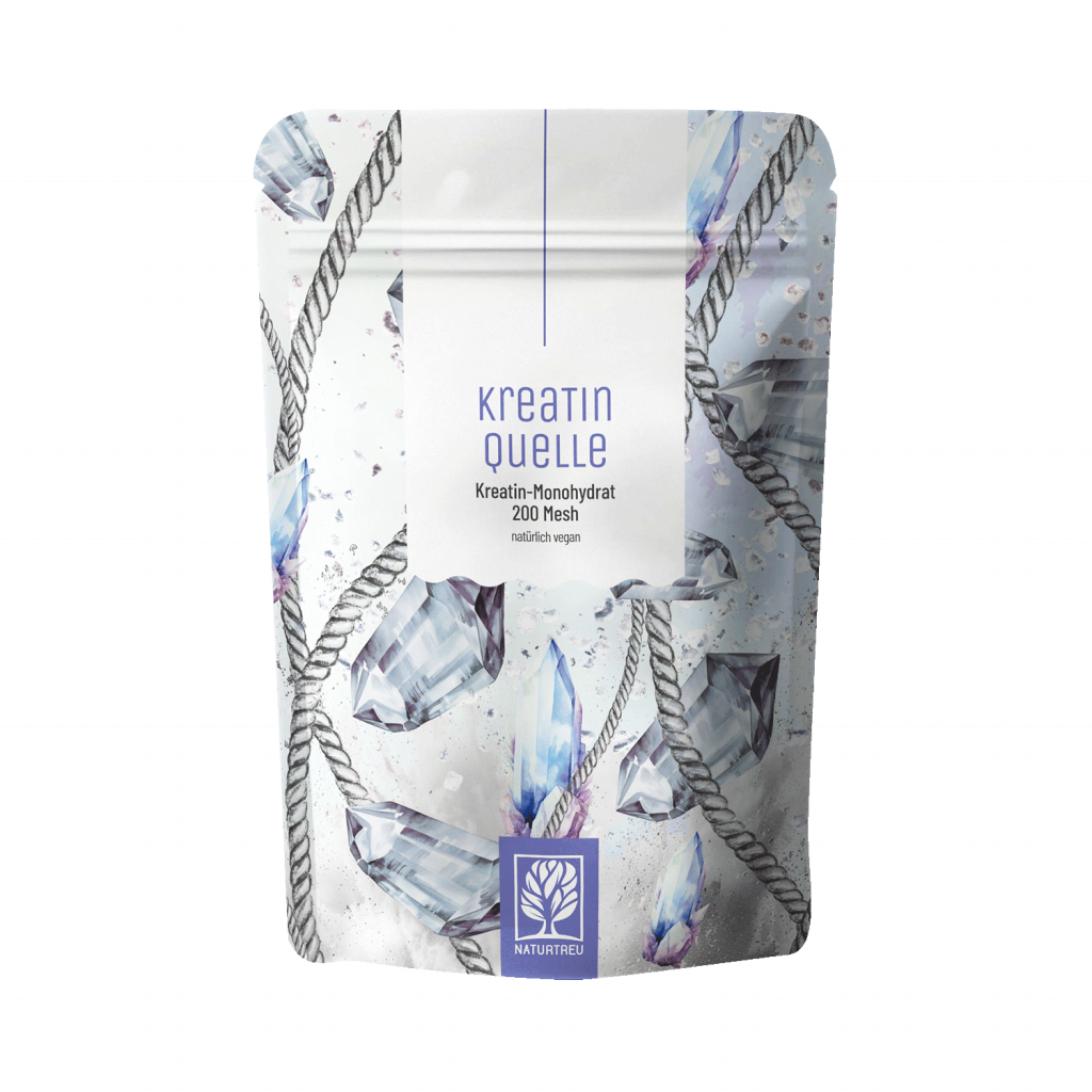 Naturtreu Kreatinquelle Kreatin Monohydrat 200 Mesh vegan Made in Germany