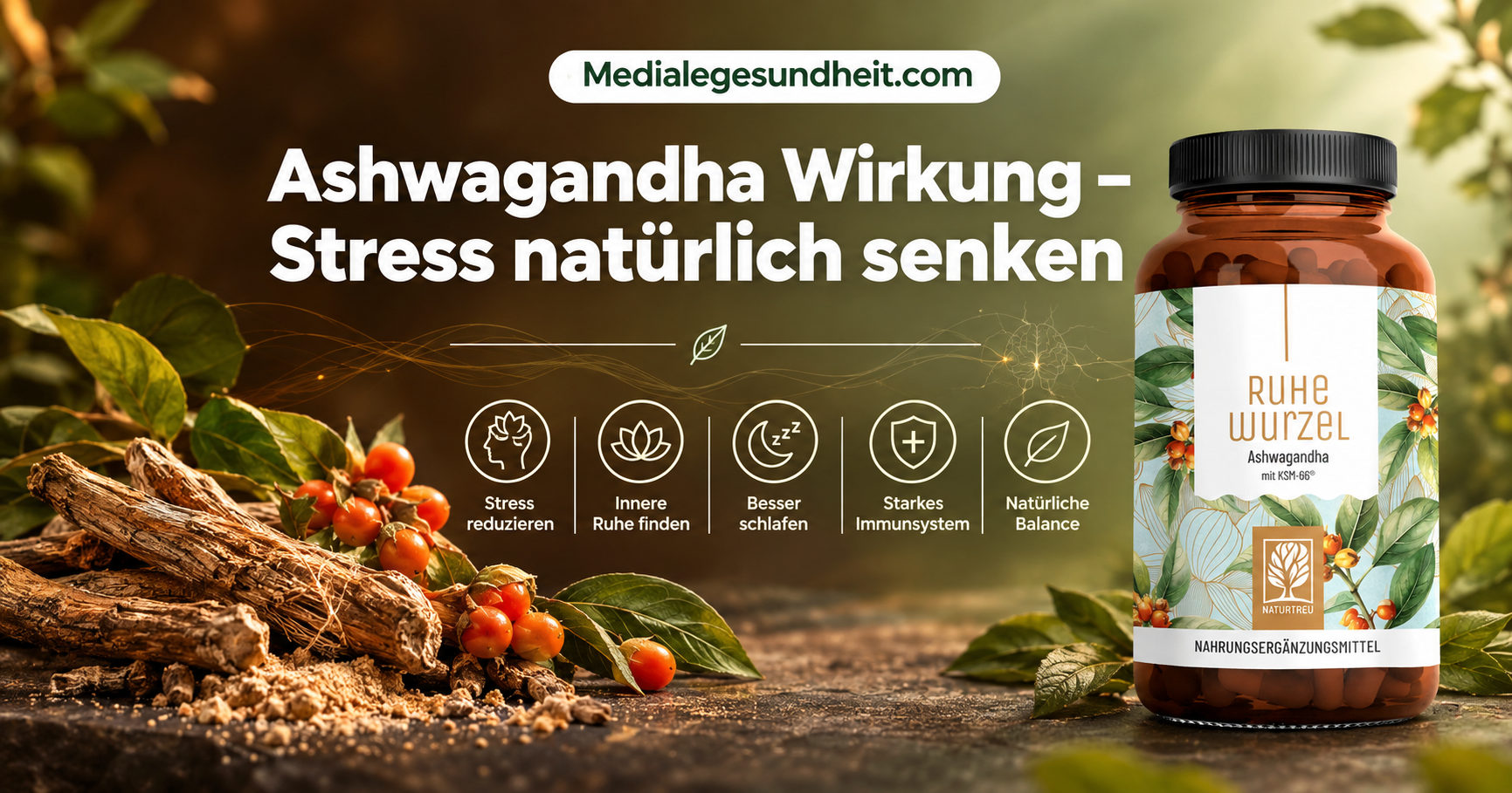 Ashwagandha Wirkung – was sie bei Stress und Cortisol wirklich leistet
