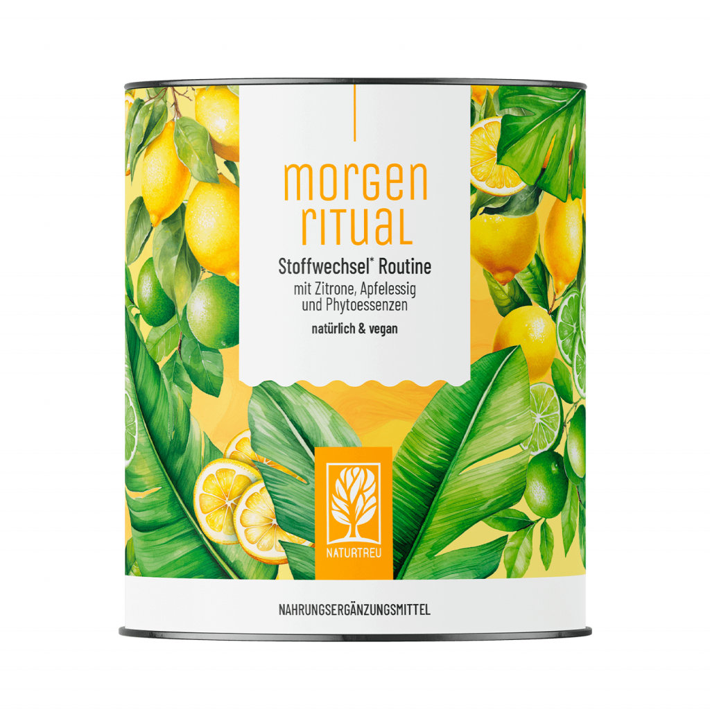 Naturtreu Morgenritual Apfelessig Zitrone Ingwer Vitamin C Getränkepulver vegan Made in Germany