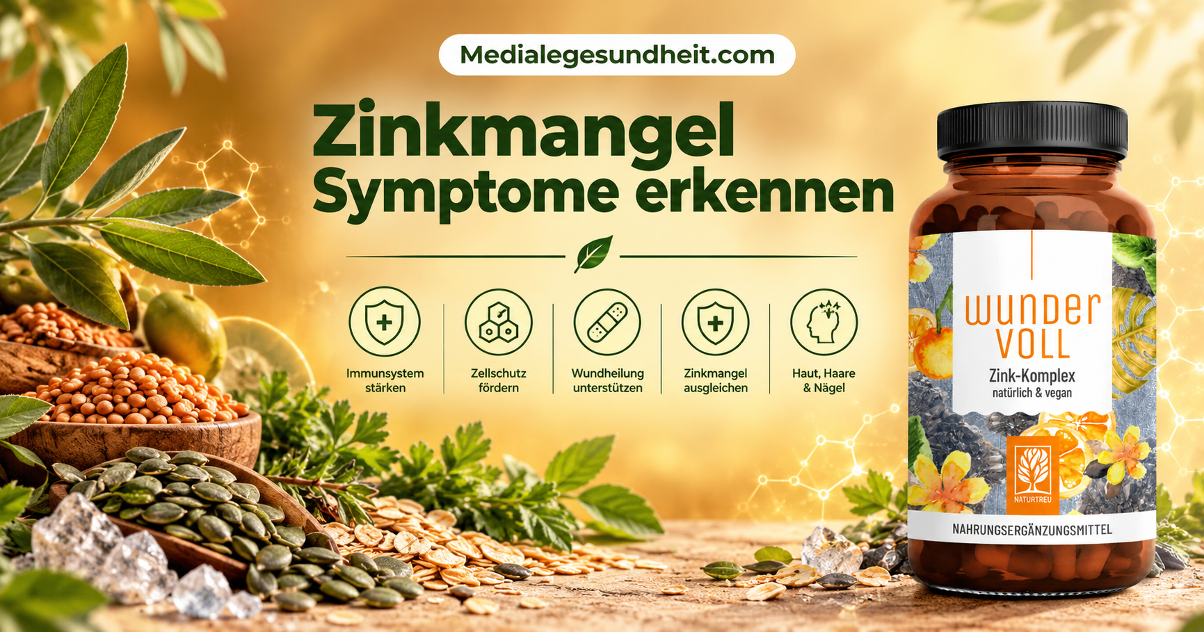 Zinkmangel Symptome erkennen – was ein gezielter Zink-Komplex leisten kann